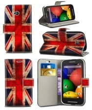 Image of Union Jack UK Flag Vintage Design Wallet Phone Case For Vodafone Smart First 7