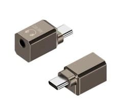 Image of USB C to 3.5mm Stereo Jack Hifi Audio Adapter | Male to Female | Brown