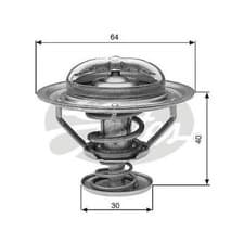 Image of THERMOSTAT, COOLANT GATES TH31182G1 FOR LEXUS,MAZDA,TOYOTA