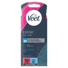 Image of Veet Expert Waxing Strips For Sensitive Skin-20 Cold Wax Strips &4 Finish Wipes