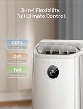 Image of DREO 10000 BTU Portable Air Conditioner, 3-in-1 Cool/Fan/Dry #2 R20