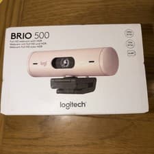 Image of Logitech Brio 500 Full HD Webcam 1080p 720p 4MP - ROSE PINK HDR BNIB