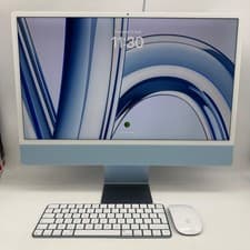 Image of iMac 24" 4.5K M3, 8GB RAM 512GB SSD 8-Core CPU 10‑Core GPU, Blue 12M Warranty
