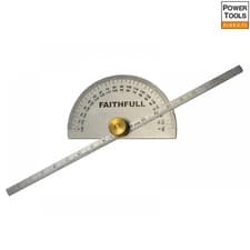 Image of Faithfull APM8268 Depth Gauge With Protractor 150Mm (6In)
