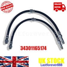Image of 2X Rear Brake Hose Pipe For BMW E46 316 318 320 325 330 M3 323 328 34301165174