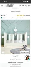 Image of Mamas and papas crib With mattress , Mattress Protector &Sheets  .Bundle
