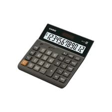Image of CASIO DH12 Calculator Wide 12-Digit Display Dual Power Battery Black DH-12-BK