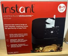 Image of Instant Brands VersaZone 8.5L Air Fryer in Black - cracked at back