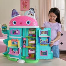Image of Gabby's Dollhouse Deluxe Interactive Meow sound kids girls home toy Playset fun