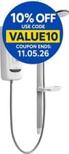 Image of Mira Advance Flex Thermostatic Assistive Electric Shower 8.7kW White Chrome