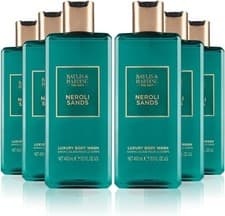 Image of 6x BAYLIS & and HARDING The Edit Neroli Sands Luxury Body Wash Shower Gel 400 ml