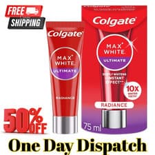 Image of Colgate Max White Ultimate Radiance Whitening Toothpaste 75ml UK
