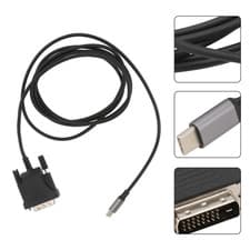 Image of Practical USB3.1 Type-c to DVI Line Professional USB Type-c Adapter DVI Cable
