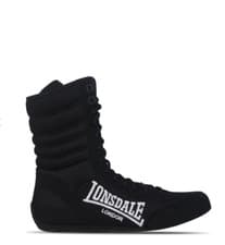 Image of Lonsdale Contender Boxing Boots Black UK 6 US 6.5Y *REFCRS131