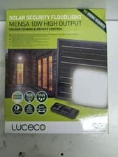 Image of Luceco LED Solar Guardian Floodlight With PIR Detachable Solar Panel 10w/1500lm