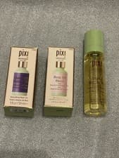 Image of Pixi skincare bundle ( retinol oil/ rose oil blend/ vitamin c mist) worth £68