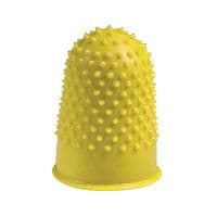 Image of Q-Connect Thimblettes Size 2 Yellow (Pack of 12) KF21510