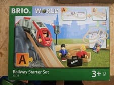 Image of Brio World Railway Starter Set 33773 New Boxed Wooden Trains 2015