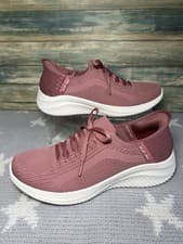 Image of Skechers Slip Ins Womens Stretch Rose Pink Trainers Sneakers UK4.5 New