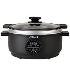 Image of Lakeland 27217 Digital Slow Cooker with 4 Heat Settings 3.5L 200w Black