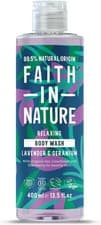 Image of Faith In Nature Natural Lavender and Geranium Body Wash, Relaxing Shower Gel, V