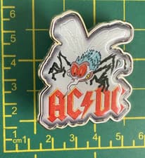 Image of AC/DC Fly On The Wall Fly Logo High Quality Metal Badge Officially Licensed