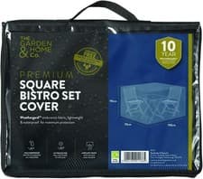 Image of SALE*  PREMIUM Square Bistro Set Cover 150x70x90cm Garden Outdoor Furniture GREY