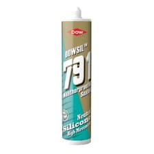 Image of Dowsil 791 External Weatherproofing Silicone Sealant 310ml Cartridge