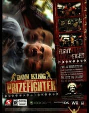 Image of Don King Prizefighter 2008 Video Game Magazine Ad Xbox 360 Wii DS Boxing