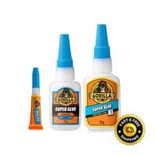 Image of Gorilla Super Glue Adhesive Strong Instant Bond Clear, 3g 6g 15g 25g Fast Drying