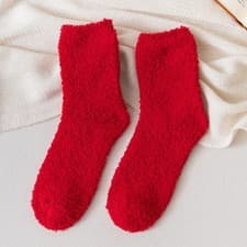 Image of 6 Pair Women Ladies Soft Fluffy Bed Socks Winter Warm Lounge Slipper Fleece Sock