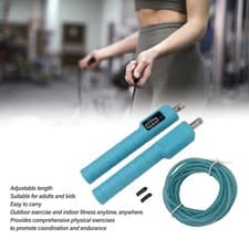 Image of ›Jump Rope With Bearing Adjustable Blue Promotes Coordination Burns Calories