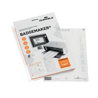 Image of Durable Badgemaker Insert Sheets 61x210mm 150gsm White (Pack of 20) 146002