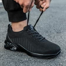 Image of Safety Shoes Steel Toe Cap Shock Absorbing Trainers Men's Boot Work Size UK 6-11