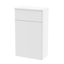 Image of Nuie Classique 500mm Back to Wall WC Unit White Modern Bathroom Housing Unit