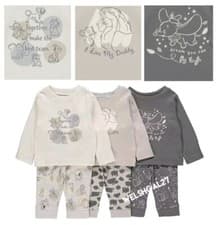 Image of BNWT UNISEX DISNEY PK 3 PYJAMAS PJS 9-12 MTHS SIMBA DUMBO MARIE I LOVE MY DADDY