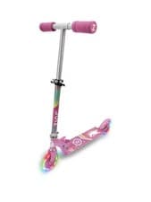 Image of Zinc Two Wheeled Folding Light Up Explorer Scooter Unicorn Kids UK