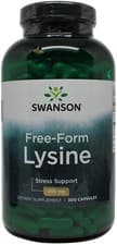 Image of Swanson | Lysine- 500mg Free-Form | 1 x 300 caps