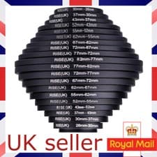 Image of Step Up Step Down Ring Adapter for Camera Lens Filter 26-30 to 77-82mm UK SELLER