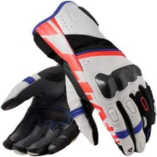 Image of Rev'it RSR 5 Motorbike Motorcycle Leather Gloves  - White / Blue