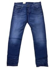Image of G-STAR Men's Medium Aged 3301 Low Tapered Jeans RRP £80