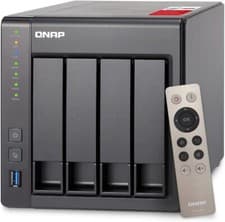 Image of QNAP TS-451+ 8GB 12TB 4-Bay Desktop NAS: 8GB RAM, 4 x 3TB Western Digital HHD