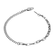 Image of Fred Bennett Bracelet B5406 Man's Mixed Chain Style Stainless Steel Bracelet