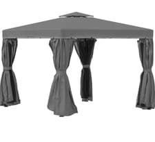 Image of Outsunny 84C 269LG Gazebo Grey 3 x 3 metre Garden Outdoor NEW T102
