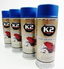 Image of 4X K2 Brake Caliper Paint Blue L346NI 400Ml Spray Paint Spray Can Brake