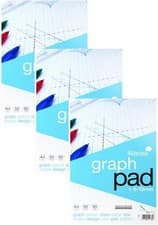 Image of Silvine A4 Graph Pad. 50 Sheets of Quality 90gsm Paper, Printed 1-5-10mm Graph.