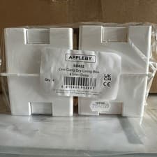 Image of 4x Appleby SB632 Dry Lining "Fast Fix" Boxes (1) Gang 47mm Deep
