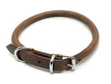 Image of Ancol heritage real leather collar