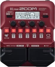 Image of ZOOM Multi-Effects Processor (for Bass) B1 FOUR Red
