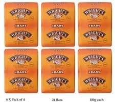Image of Wrights Coal Tar Soap 100g Bar Traditional Antiseptic 4x6 ( 24 Soap )